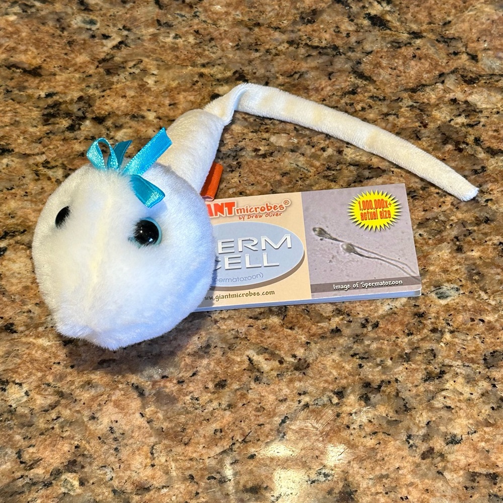 Giant Microbes Sperm Cell Stuffed Toy